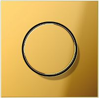 Лицевая панель Jung LS990 metal для светорегулятора поворотного золото картинка